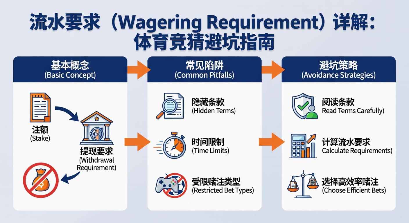 流水要求 sports wagering requirement：计算与风控